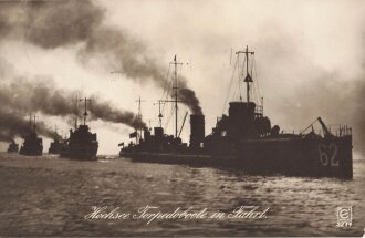 Postkarte "Hochsee Torpedoboote in Fahrt "