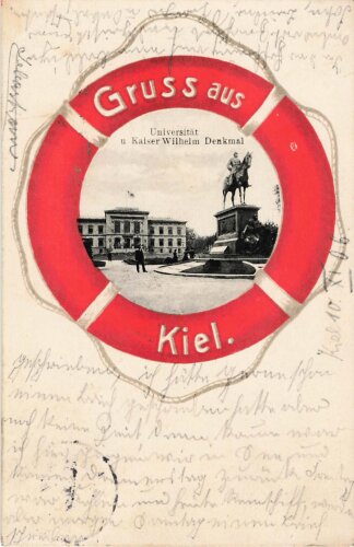 Postkarte "Gruss aus Kiel"