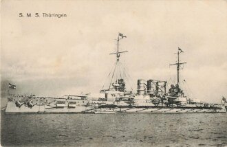 Feldpostkarte "S. M. S. Thüringen"