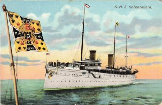 Postkarte "S. M. S. Hohenzollern"