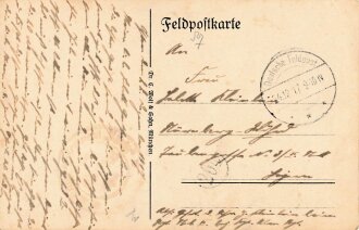 Feldpostkarte "2. Bayer. Ulanen Regiment - Koenig-...