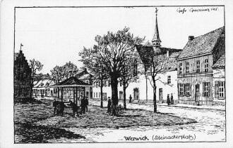 Feldpostkarte "^Werwick Steinackerplatz"