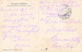 Postkarte " Kronprinz Wilhelm"