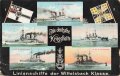 Postkarte "Die deutsche Kriegsflotte, Linienschiffe der Wittelsbach Klasse "