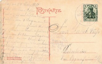 Postkarte "Die deutsche Kriegsflotte, Schulschiffe...