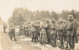 1. Weltkrieg Foto EK2 Verleihung im Felde,  14 x 9 cm