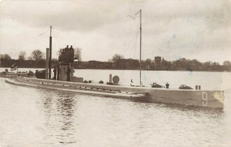 1. Weltkrieg Foto  Unterseeboot U9, Maße 14 x 9 cm