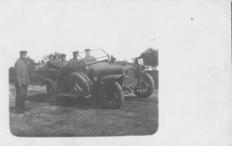 1. Weltkrieg Foto " Unser Personenwagen in Labenville 1916" 14 x 9 cm