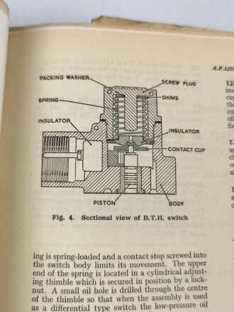 U.S. Air Force " Air Publication 1275A, Volume 1, Section 24 " General Instruments, Automatic Switches" 1950´s.