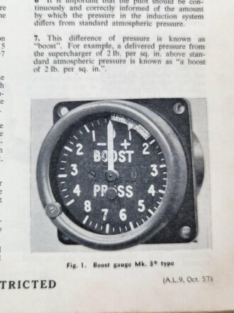 U.S. Air Force " Air Publication 1275A, Volume 1, Section 15 " General Instruments, Gauges - Mechanical" 1950´s.