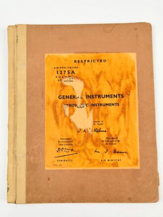 U.S. Air Force " Air Publication 1275A, Volume 1,...