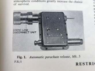 U.S. Air Force " Air Publication 1275A, Volume 1, Section 25 " General Instruments, Barostatic Release Equipment" 1950´s.