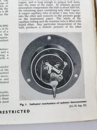 U.S. Air Force " Air Publication 1275A, Volume 1, Section 17  " General Instruments, Thermometers" 1950´s.