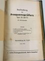 Beschreibung und Bedienungsanweisung für Lorenz 5KW Fernverkehr Kurzwellensender Type S.16 655/II.  Ausgabe April 1943. DIN A4, etwa 120-150 Seiten