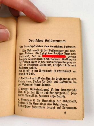 "Evangelisches Feldgesangbuch", 95 Seiten, kleinformat, gebraucht