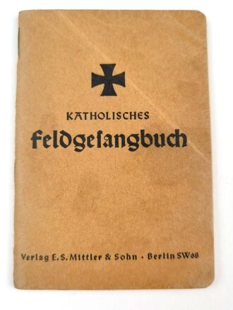 Katholisches Feldgesangbuch, 95 Seiten, Kleinformat, gebraucht