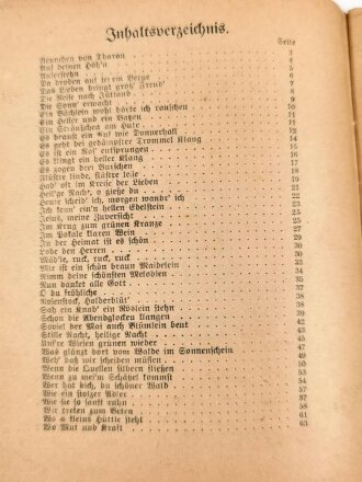 1. Weltkrieg "Deutsche Wacht, Liederbuch für Chorgesang mit Noten für unsere Feldgrauen", 64 Seiten, Kleinformat, gebraucht