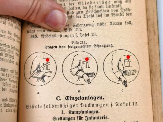 H.Dv. 316 "Pionierdienst aller Waffen vom 11.2.1935" 444 Seiten, stark gebraucht