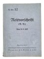 H. Dv. 12 "Reitvorschrift vom 18.08.1937", 204 Seiten, DIN A6