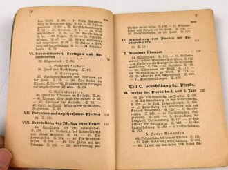 H. Dv. 12 "Reitvorschrift vom 18.08.1937", 204 Seiten, DIN A6