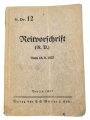 H. Dv. 12 "Reitvorschrift vom 18.08.1937", 204 Seiten, DIN A6