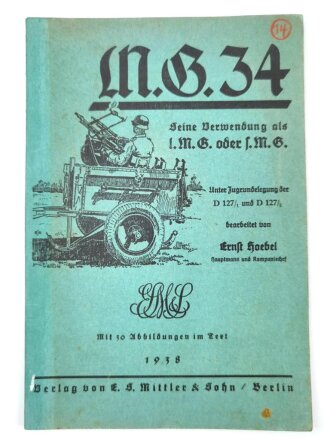 M.G.34 "Seine Verwendung als I.M.B. oder S....