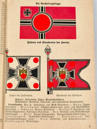 "Unterrichtsbuch für Soldaten" Ausgabe A für Schützen (Gewehr und M.G.), Kriegsausgabe Winter 1939/40, 286 Seiten, DIN A5