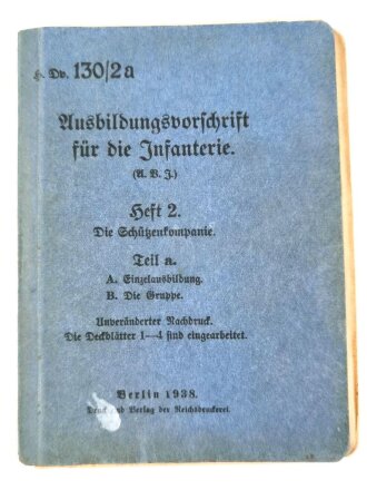 H. Dv. 130/2a "Ausbildungsvorschrift für die...