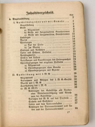 H. Dv. 130/2a "Ausbildungsvorschrift für die Infanterie" Heft 2 Die Schützenkompanie Teil a, 192 Seiten, datiert 1938, DIN A6, Einband fast lose