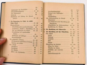 H. Dv. 374/2 "Ausbildungsvorschrift für die Gebirgstruppen" Heft 2 Der militärische Schilauf(Schivorschrift), 85 Seiten, datiert 1938, DIN A6