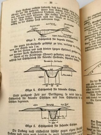 "Der Rekrutenunteroffizier - Anleitung zur Ausbildung von Rekruten" datiert 1938, 87 Seiten, DIN A5