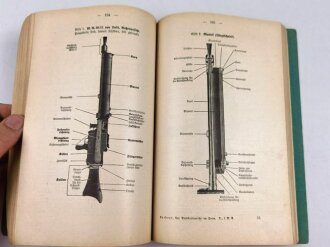 "Der Dienst-Unterricht im Heere, Ausgabe für den Gewehr und I.M.G.Schützen" datiert 1937/1938, 296 Seiten, DIN A 5, gebraucht