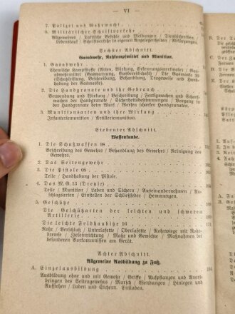 "Der Dienst-Unterricht im Heere, Ausgabe für den Kanonier" datiert 1937/38, 313 Seiten, DIN A 5, gebraucht