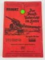 "Der Dienst-Unterricht im Heere, Ausgabe für den Kanonier" datiert 1937/38, 313 Seiten, DIN A 5, gebraucht