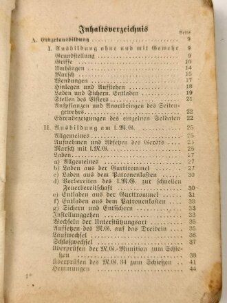 H. Dv. 130/2a "Ausbildungsvorschrift für die Infanterie" Heft 2a Die Schützenkompanie, 255 Seiten, datiert 1941, DIN A6, stark gebraucht