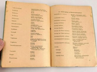 Deutsche Reichsbahn "Deutsch-russischer Sprachführer im Bahnunterhaltungsdienst", datiert 1942, 28 Seiten, DIN A5