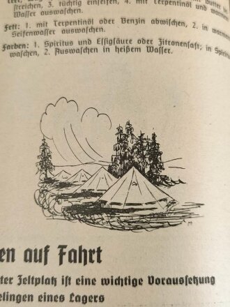 Leistungsschau der Thüringer Hitler Jugend Rudolstadt 1939" Fahrtgruppenführer-Anweisungent", datiert 1939, 47 Seiten, DIN A5