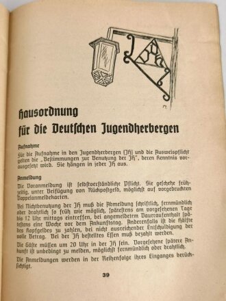 Leistungsschau der Thüringer Hitler Jugend Rudolstadt 1939" Fahrtgruppenführer-Anweisungent", datiert 1939, 47 Seiten, DIN A5