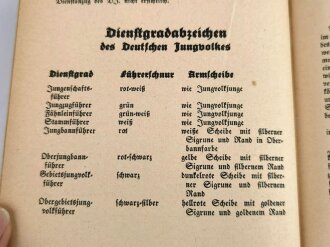 "Pimpf im Dienst" Ein Handbuch für das Deutsche Jungvolk in der HJ, 1934, 350 Seiten, DIN A5, gebrauch