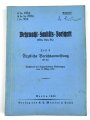 H. DV. 193/8 "Wehrmachts-Sanitäts-Vorschrift, Teil 8 - Ärztliche Berichtsanweisung ", datiert 1939, 224 Seiten, DIN A5