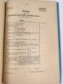 H. DV. 193/8 "Wehrmachts-Sanitäts-Vorschrift, Teil 8 - Ärztliche Berichtsanweisung ", datiert 1939, 224 Seiten, DIN A5