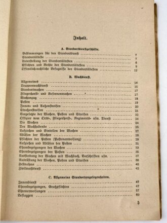 H. DV. 131 "Standortdienst-Vorschrift", datiert 1939, 104 Seiten, DIN A5