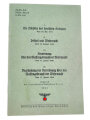 H. DV. 3/4, "Die Pflichten des deutschen Soldaten" Nachdruck mit eingearbeiteten Deckblätter Nr. 1-6, datiert 1943, 23 Seiten, DIN A5