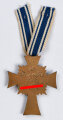 Ehrenkreuz der Deutschen Mutter ( Mutterkreuz ) in Bronze mit kurzem Band