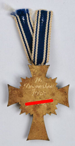 Ehrenkreuz der Deutschen Mutter ( Mutterkreuz ) in gold,...