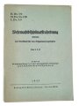 H. DV. 3/9, "Wehrmachtdisziplinarstrafordnung mit Merkblatt für die Disziplinarvorgesetzten", datiert 1943, 23 Seiten, DIN A5