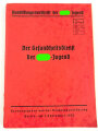 Ausbildungsvorschrift der Hitler-Jugend - Der Gesundheitsdienst der Hitler-Jugend" , datiert 1939, 182 Seiten, DIN A5