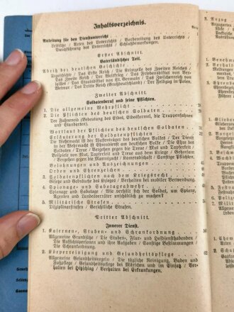 "Der Dienstunterricht im Heere, Ausgabe für den Pionier" Jahrgang 1941, 393 Seiten, DIN A5