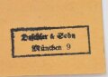 Kriegsverdienstkreuz 2. Klasse 1939 , Hersteller 1 im Bandring für " Deschler & Sohn, München " im Originalen Wickelpapier