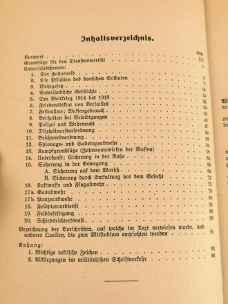 "Offizierthemen - Ein Handbuch für den Offizierunterricht", datiert 1943, 96 Seiten, DIN A5